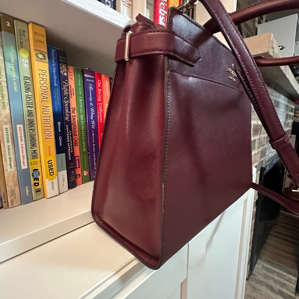 kate spade New York Women’s Leather Briefcase Bag - Burgundy - Picture 8 of 14